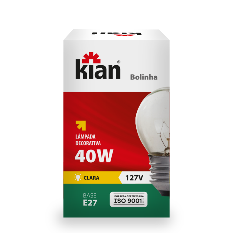LAMP INC BOLINHA 40W 220V E27  CL KIAN