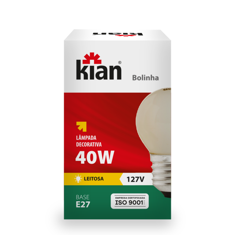 LAMP INC BOLINHA 40W 220V E27 LT KIAN