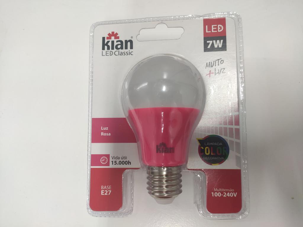 LAMP LED LED BULBO A 7W ROSA BIV KIAN
