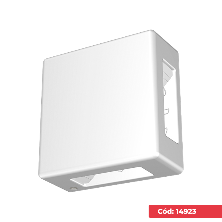 LUM LED ARANDELA SOB IP65 BR 6W 3K 4 FOCOS