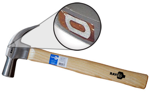 MARTELO POLIDO CABO DE MADEIRA 25MM