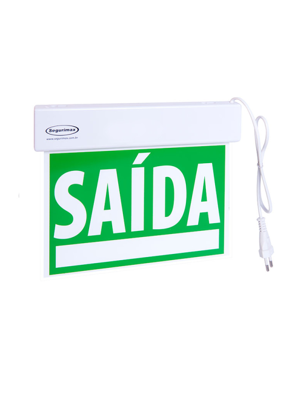 SINALIZAÇAO SAIDA SLIM DF VERDE EMEREGNECIA/ADESIVO