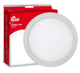 LUM LED EMB RED SLIM 18W 22,5CM 4K KIAN