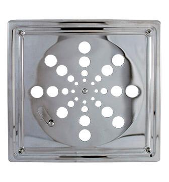 RALO DE AÇO INOX P/ BANHEIRO 15X15