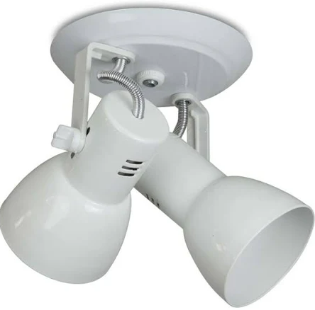 SPOT 2 LAMPADA CONE BRANCO ALUM