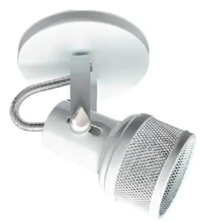 SPOT 1 LAMPADA SCREEN (TELINHA) BRANCO ALUM