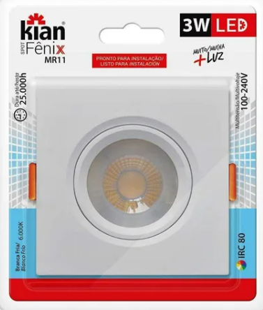 SPOT LED FENIX II  QUAD MR11 3W 6K KIAN