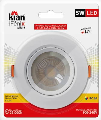 SPOT LED FENIX II RED MR16 5W 3K KIAN