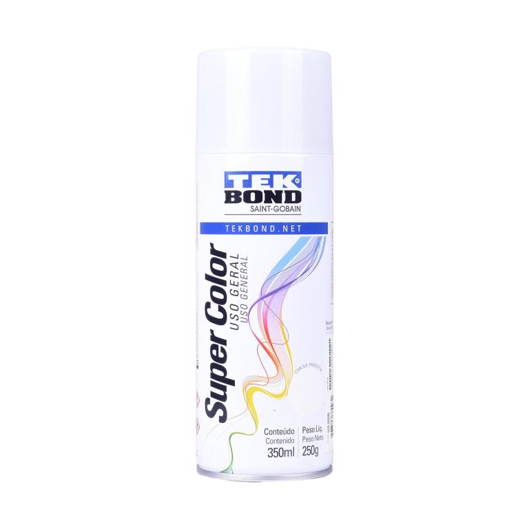 TINTA AEROSOL BRANCO BRILHANTE USO GERAL 350ML/250G TEK BON