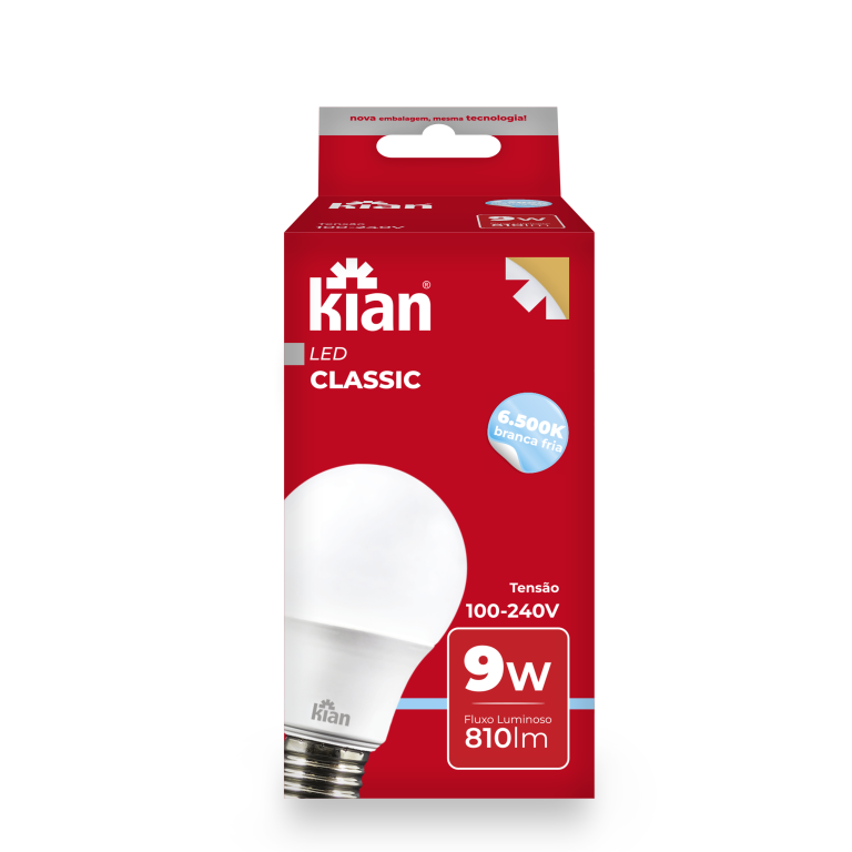 LAMP LED BULBO A 9,0W BIV E-27 6K KIAN