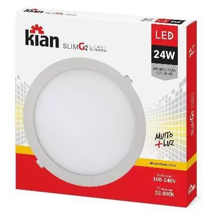 LUM LED EMB RED SLIM 24W 30CM 6K KIAN