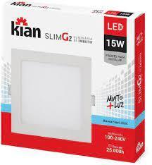 LUM LED EMB QUAD SLIM 15W 20CM 3K KIAN