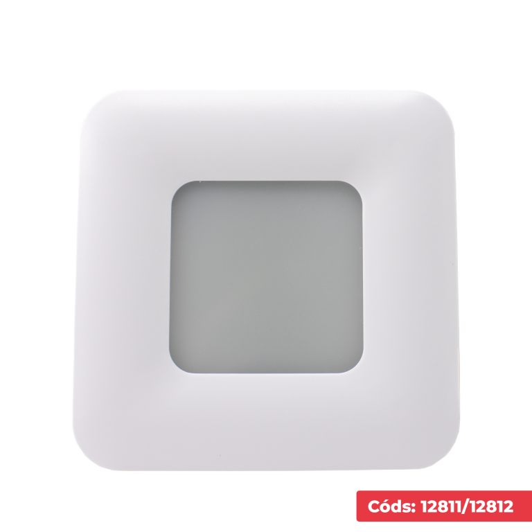 LUM LED EMB PAREDE KI02B IP44 BR 4X4 6.5K