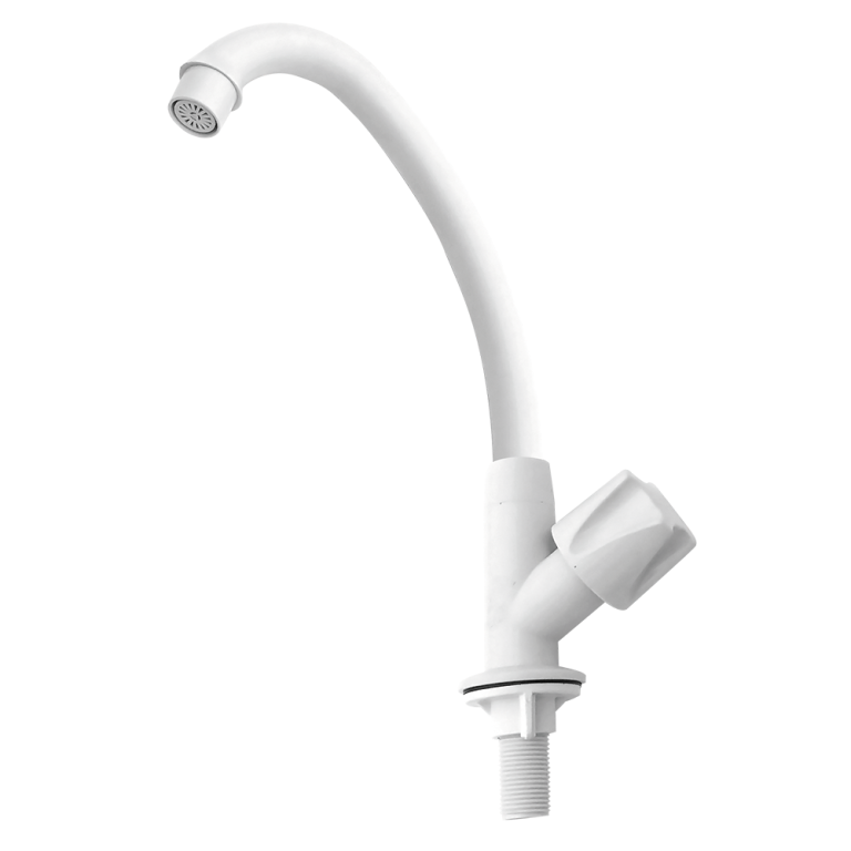 TORNEIRA COZINHA MESA BICA MOVEL ALTA TULIPA BRANCA