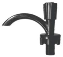 TORNEIRA LAVATORIO PP BRANCA/PRETA