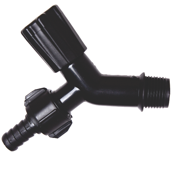 TORNEIRA JARDIM 3/4 E 1/2 PRETA