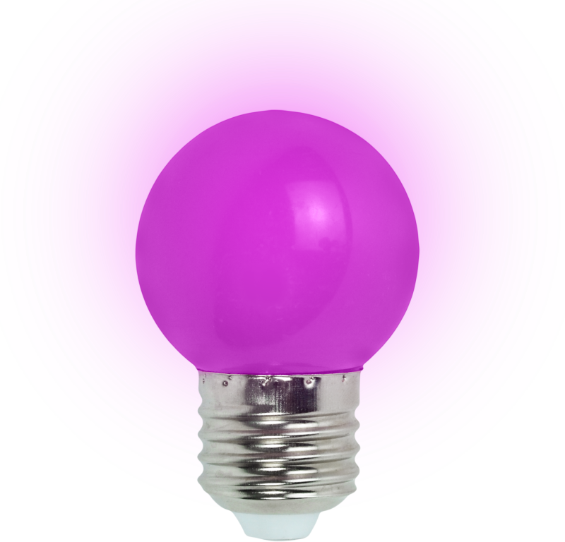 LAMP LED BOLINHA 1-3W ROXO BIV KIAN