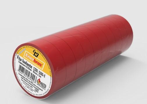 FITA ISOLANTE VERMELHA 18MM X 5M