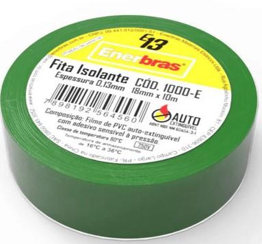 FITA ISOLANTE VERDE 18MM X 10M