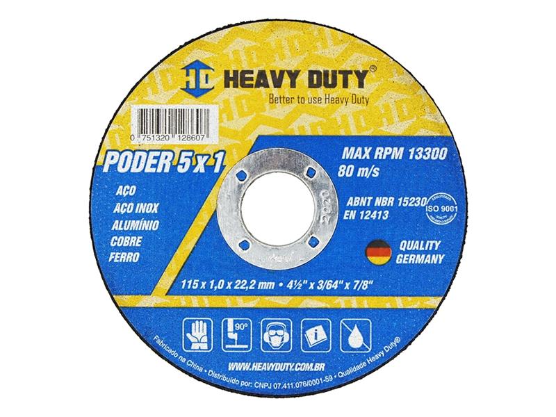 DISCO DE CORTE 5X1 INOX 177 178 x 1,6 x22,2mm  7" x 1/16" x 7/8