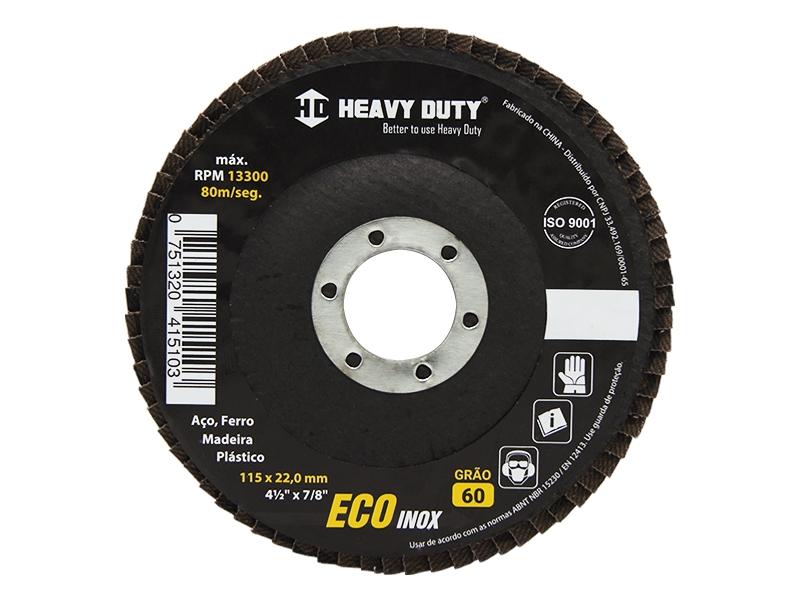 DISCO FLAP ECOINOX FIBRA CONICO 7'' GRANA 40