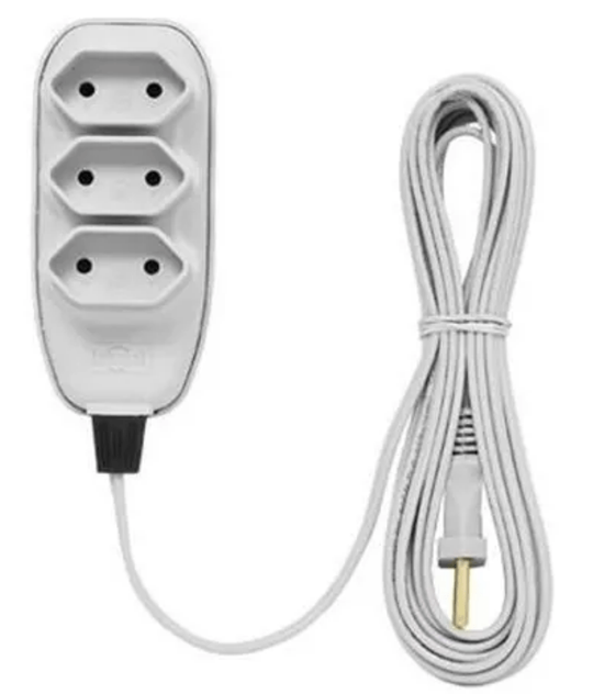 EXTENSAO COMP CORDAO PARALELO 5M 10A 250V BR