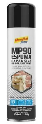 ESPUMA EXPANSIVA DE POLIURETANO 300ML 190G MUNDIAL PRIME