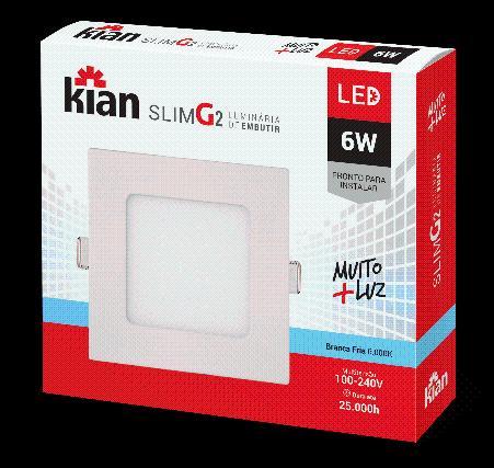 LUM LED EMB QUAD SLIM G II 6W 4K KIAN