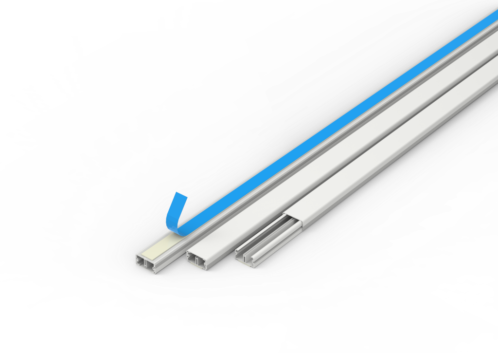 CANALETA 20X10 BRANCA FITA DUPLA FACE CX/30