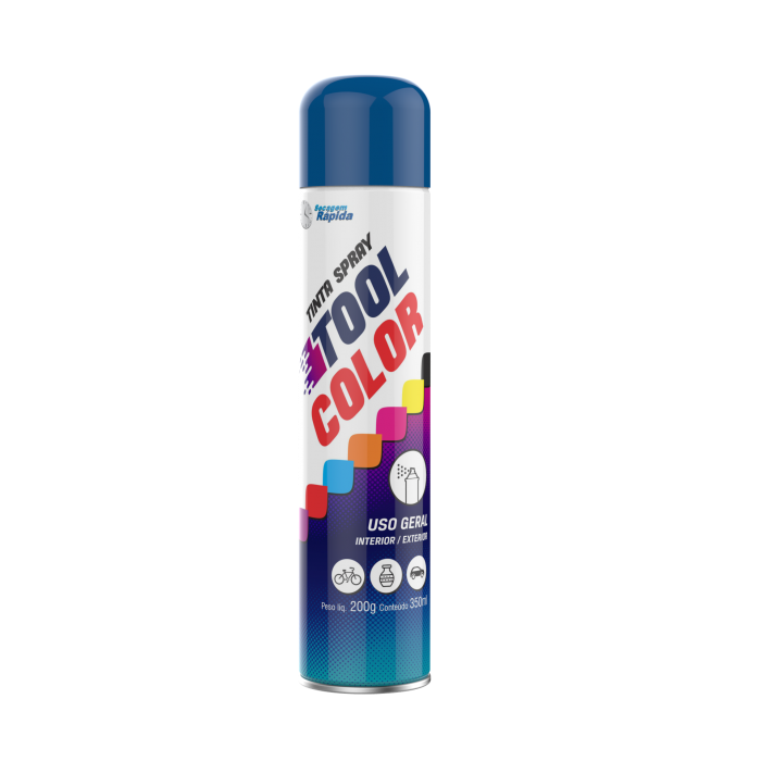 TINTA SPRAY 350ML TOOLCOLOR UG AZUL ESCURO