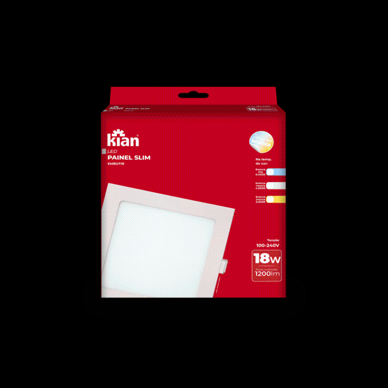 LUM LED EMBUTIR QUAD SLIN 18W 4,0K