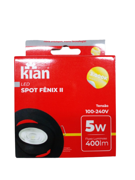 SPOT LED FENIX II RED MR16 5W 3,0K PT