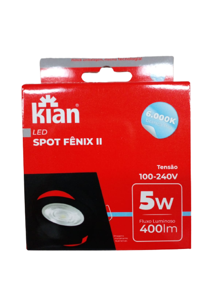 SPOT LED FENIX II QUAD MR16 5W 3,0K PT