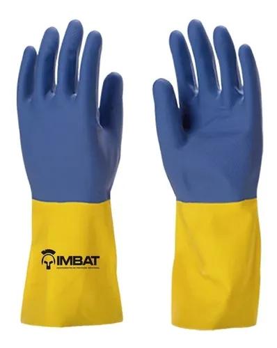LUVA DE LATEX NEOPRENE BICOLOR (AM/AZ) 9
