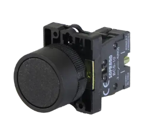 BOTAO PULSADOR PRETO NA