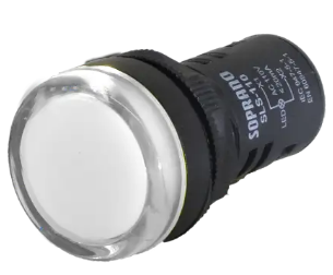 SINALIZADOR 22MM BRANCO 220VCA