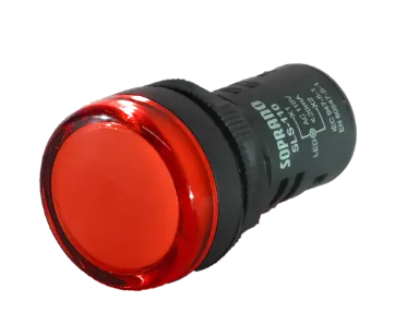 SINALIZADOR 22MM VERMELHO 220VCA