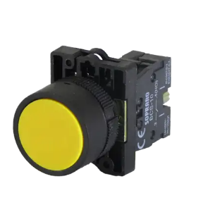 BOTAO PULSADOR AMARELO NA