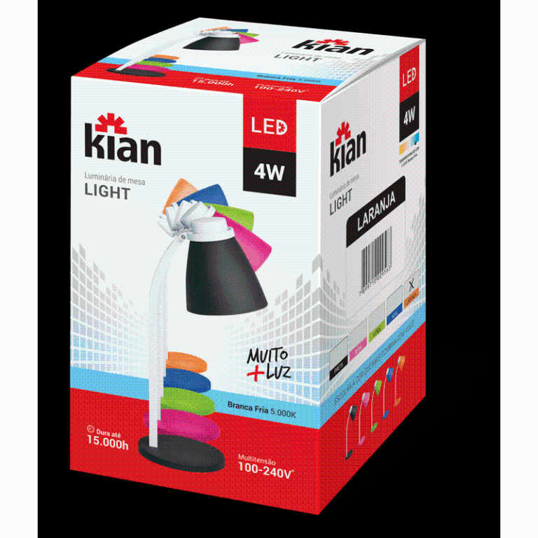 LUM DE MESA LED LIGHT 4W PT KIAN