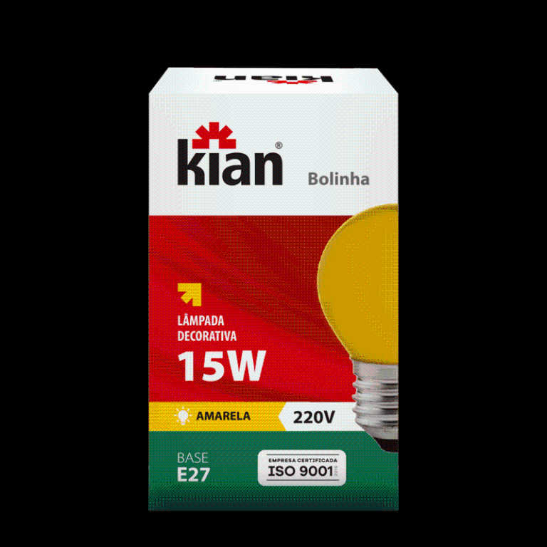 LAMP INC BOLINHA 15W 220V E27 AM KIAN