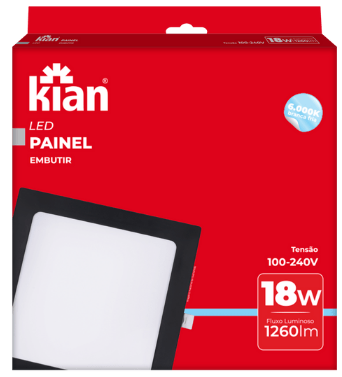 LUM LED BKL EMB QD PT 18W 6K KIAN