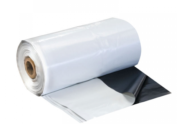 LONA PLASTIFICADA PARA SILOS PRETA/BRANCA 4X100 36KG (ROLO) MICRA 90