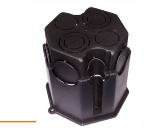 CAIXA LAJE OCTAVADA DUPLA (ALTA) PRETA