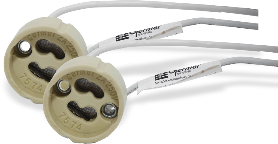 SOQUETE PARA DICROICA GU10 COM RABICHO