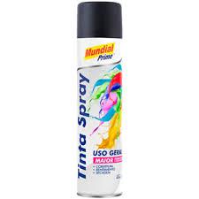 TINTA SPRAY 400ML TOOLCOLOR UG PRETO FOSCO