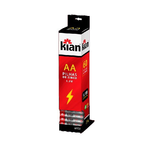 PILHA ZINCO AA - BOX C/60 KIAN
