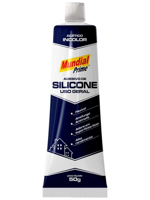 ADESIVO SILICONE ACETICO 50G MP INCOLOR