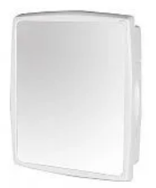 ARMARIO PLASTICO COM ESPELHO PEQUENO BRANCO 38x32x10