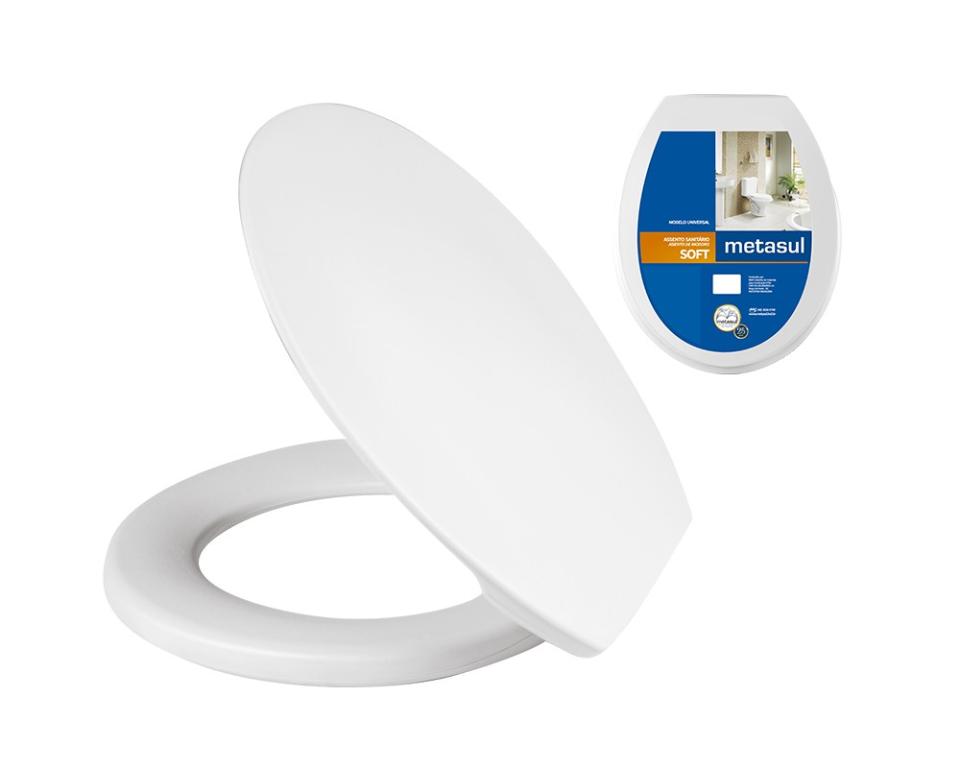 ASSENTO SANITARIO PLASTICO SOFT METASUL BRANCO