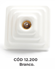 PLAFON BRANCO QUADRADO GOURMET